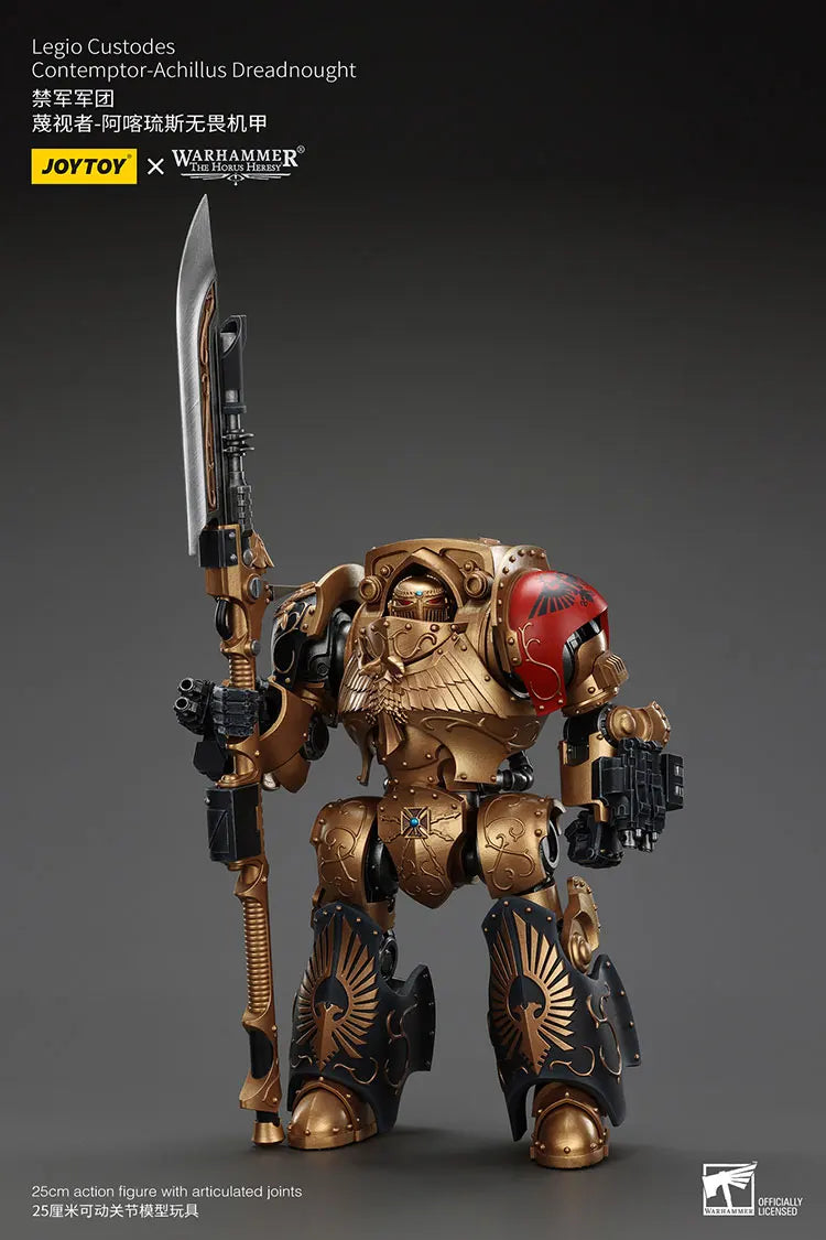 JOYTOY Warhammer "The Horus Heresy" Legio Custodes Contemptor-Achillus Dreadnought Action Figures Decoration Original Collection