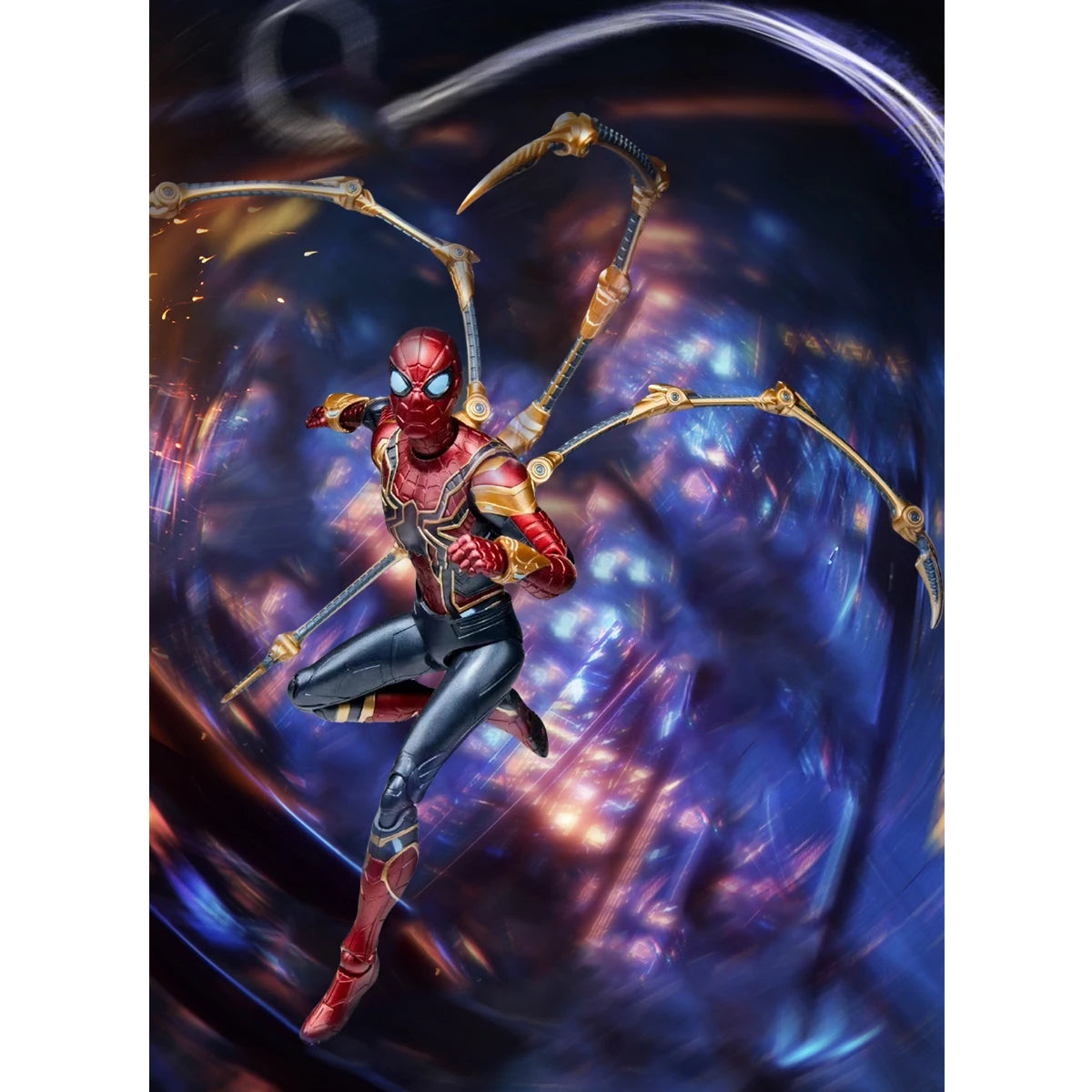HiPlay MODOKING 1/12 Iron Spider Man Articulated Pre-Painted Assembly Model Kits