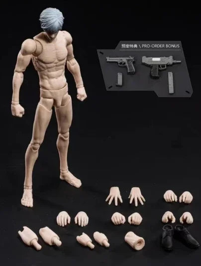 Solo Leveling Custom 1/12 Scale Articulated Action Figure - Sung Jin - Woo Collectible Doll Toy