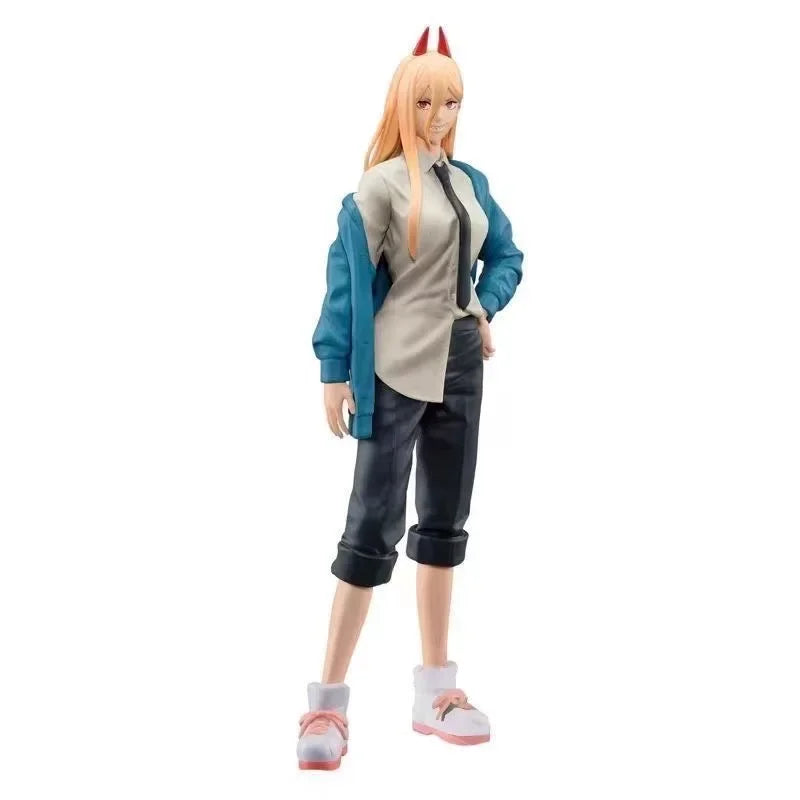 Оригинална фигурка Bandai Chainsaw Man Power Anime, колекционерски орнаменти, фигурка, модел играчки, подарък за рожден ден, PVC