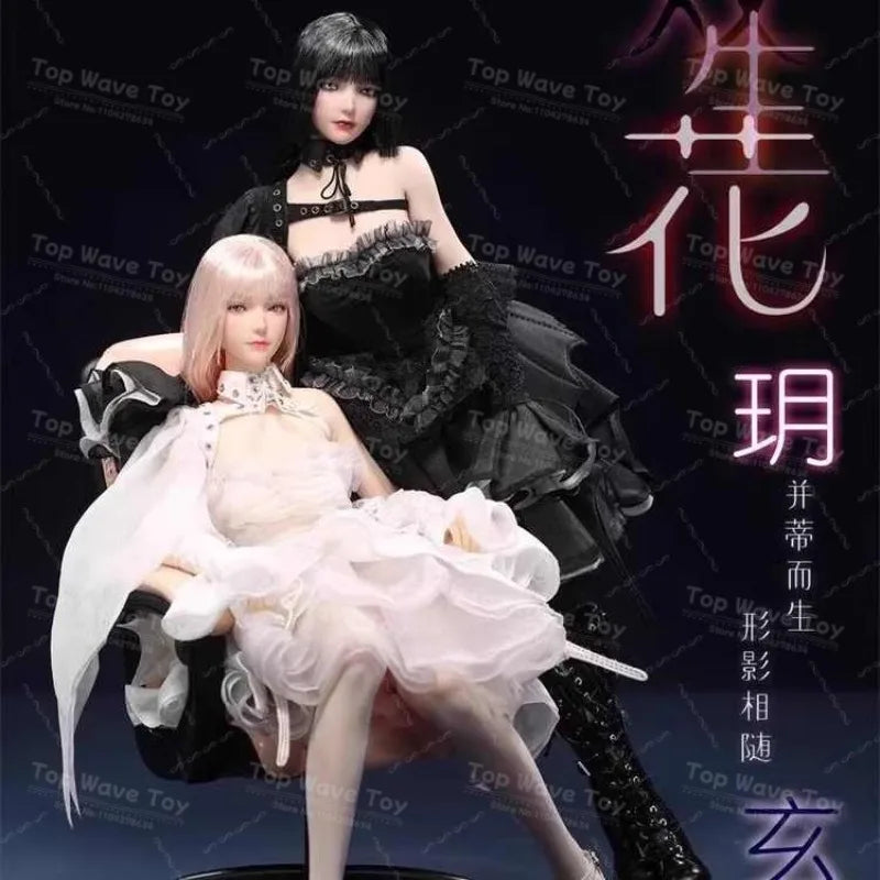 New Stock I8TOYS I8-C009 1/6 Twin-flowered Yue Xuan Movable Eyes Head Sculpt Dress Set Model Fit 12'' Female Soldier Action Toy