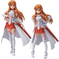 14CM Sword Art Online екшън фигурка Юки Асуна бойна форма стоящ модел сменяемо лице играчки за деца PVC подаръчна кукла