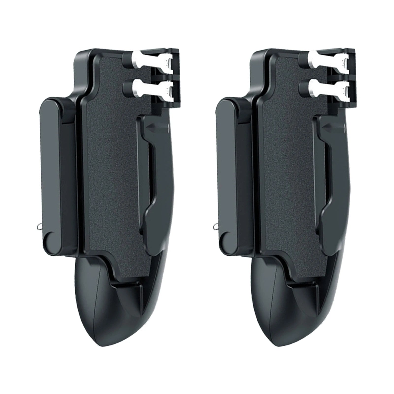 Six Finger Mobile Game Controller Joystick Trigger Handle L1R1 Shooter Fire Aim Button Gamepad Controller for iPad Tablet PUBG