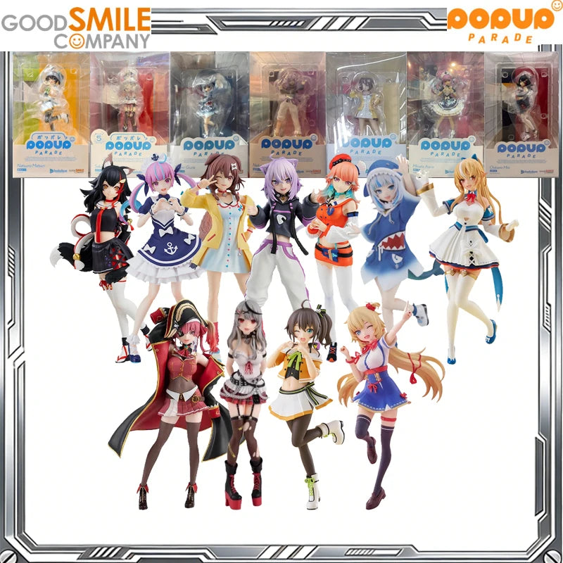 Good Smile Original POP UP PARADE hololive Anime Akai Haato Ookami Mio Aqua Sakamata Chloe Houshou Marine Action Figures Gift
