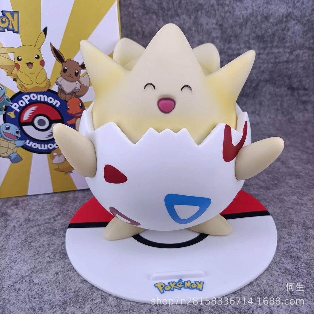 2025 New Hot Pokemon Pikachu Doll Model Large Figure Charmander Eevee Porkby Squirtle Ornament Figurine Younth Toy Collects Gift
