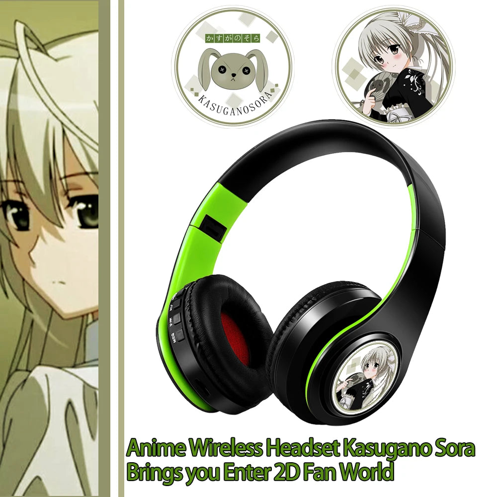 Miku Nakano Sanjiu Cosplay Bluetooth Headset 5.0 Over-ear Stereo Anime Headphones  for Mobile Phone