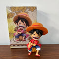 13cm Anime Figure One Piece Monkey D Luffy Roronoa Zoro Kawaii Toys Q Figural Nendoroid Car Decoration PVC Model Gift