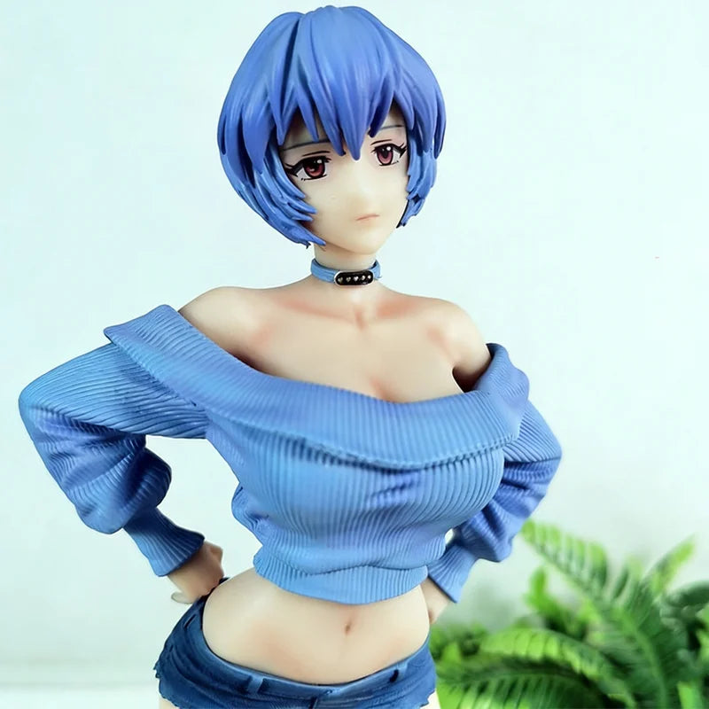 Anime Gk Figure Summer Girlfriend Underclassman Rei Ayanami  Neon Genesis Evangelion - Anime-Style Beautiful Girl - Model Statue