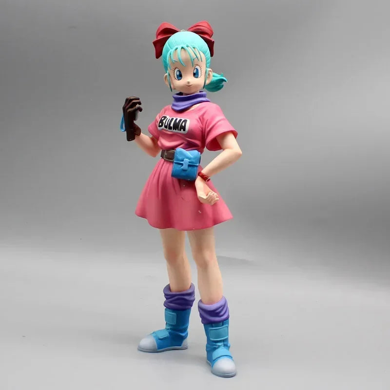 23 см Dragon Ball Z Аниме Фигурка Bulma Фигурки 2 Глави Смяна на Ръка Фигурка PVC Статуя Модел Кукла Колекционерска Украшение Играчка Подаръци