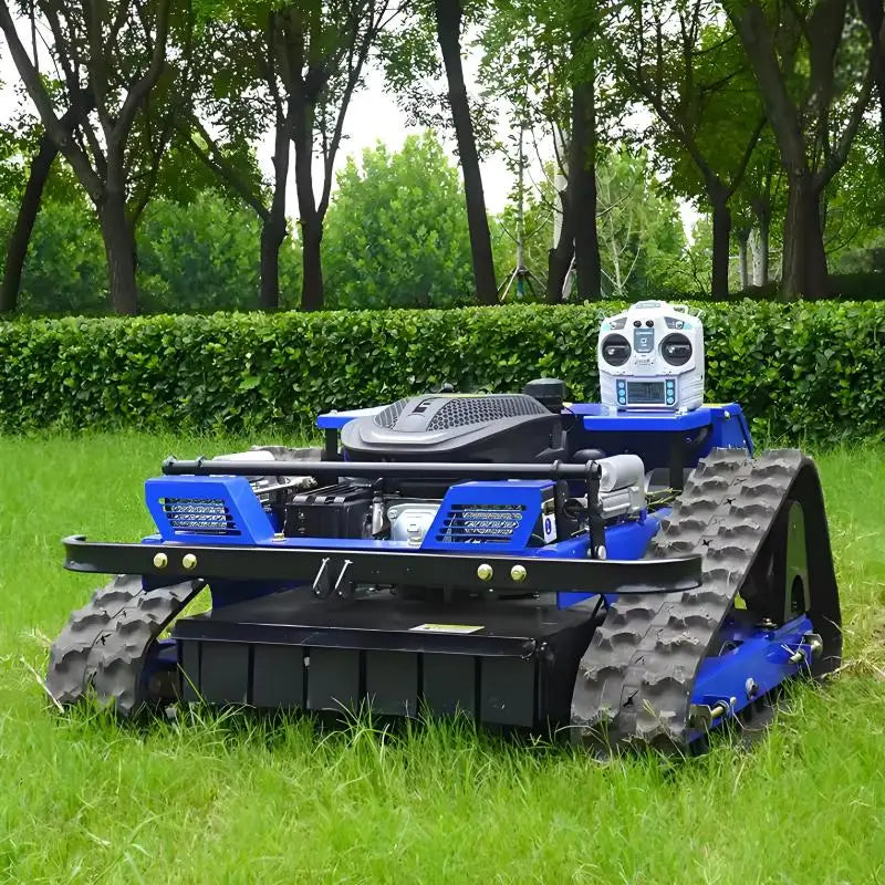 Direkt ab Werk CE/ISO-zertifizierter Verkauf Gartenraupen-Rasenmäher Benzin-Rasenmäher Ferngesteuerter Rasenmäher Roboter-Rasenmäher