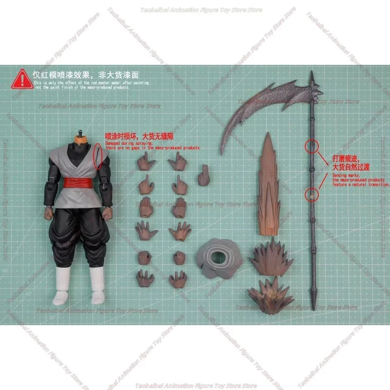 【In Stock Soon！】 VITOFORGE VF Studio Dragon Ball SHF ‘‘Unknown Scythe Lord’’ Black Goku/Gohan 1/12 Action Figures Anime Figures