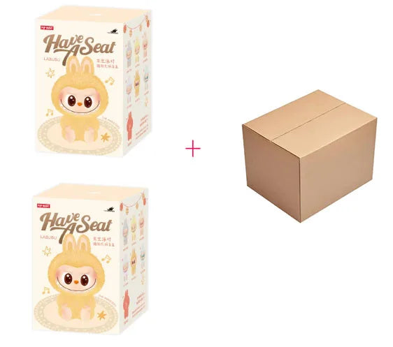 Authentic Pop Mart THE MONSTERS LABUBU Sitting Party Series Vinyl Plush Blind Box Figur Anhänger Labubu Original Collection