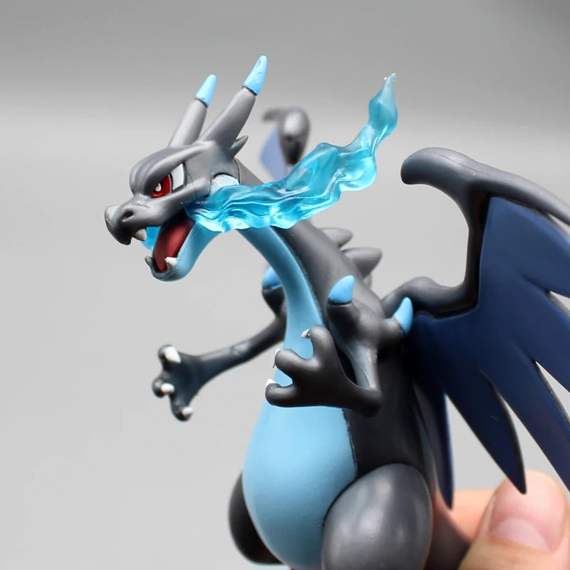 10cm Mega Charizard X Popular Anime Figure Model Gk Statue Boys Collection Desktop Decoration Ornament Doll Toys Gifts