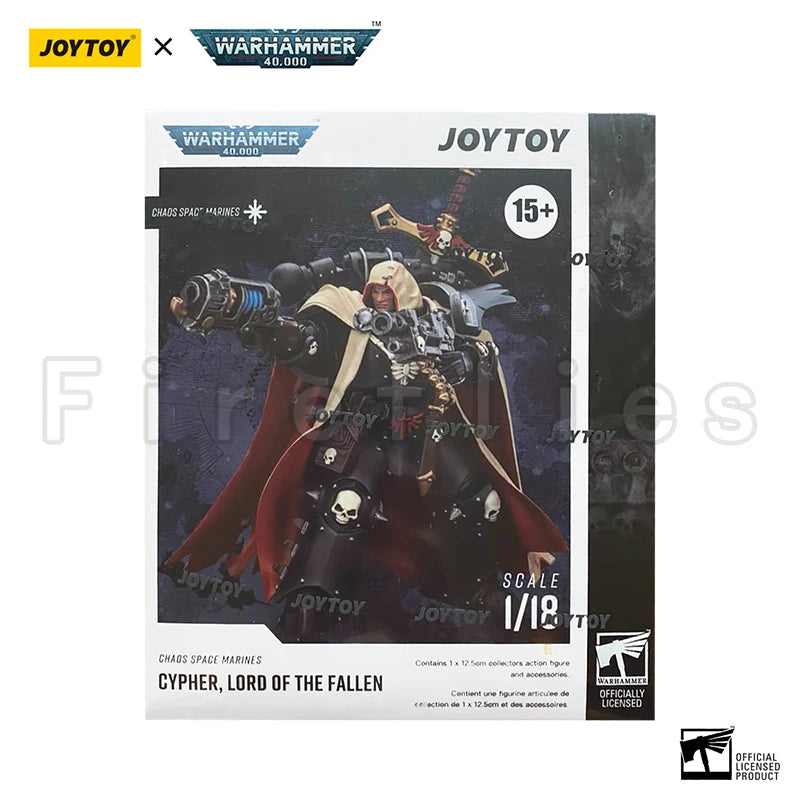1/18 JOYTOY Action Figure 40K Chaos Space Marines Cypher, Lord of the Fallen Re-issue Version Anime Model Toy
