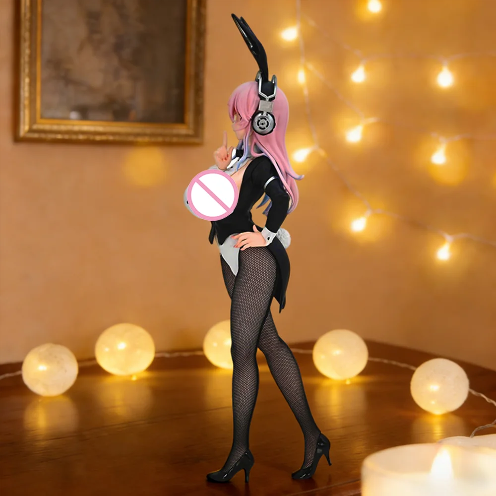1pc Super Sonico New Bunny Girl Ver. Collectible Figure | Ambient Bishoujo Statue | Ideal Holiday Gift for Friends & Couples.