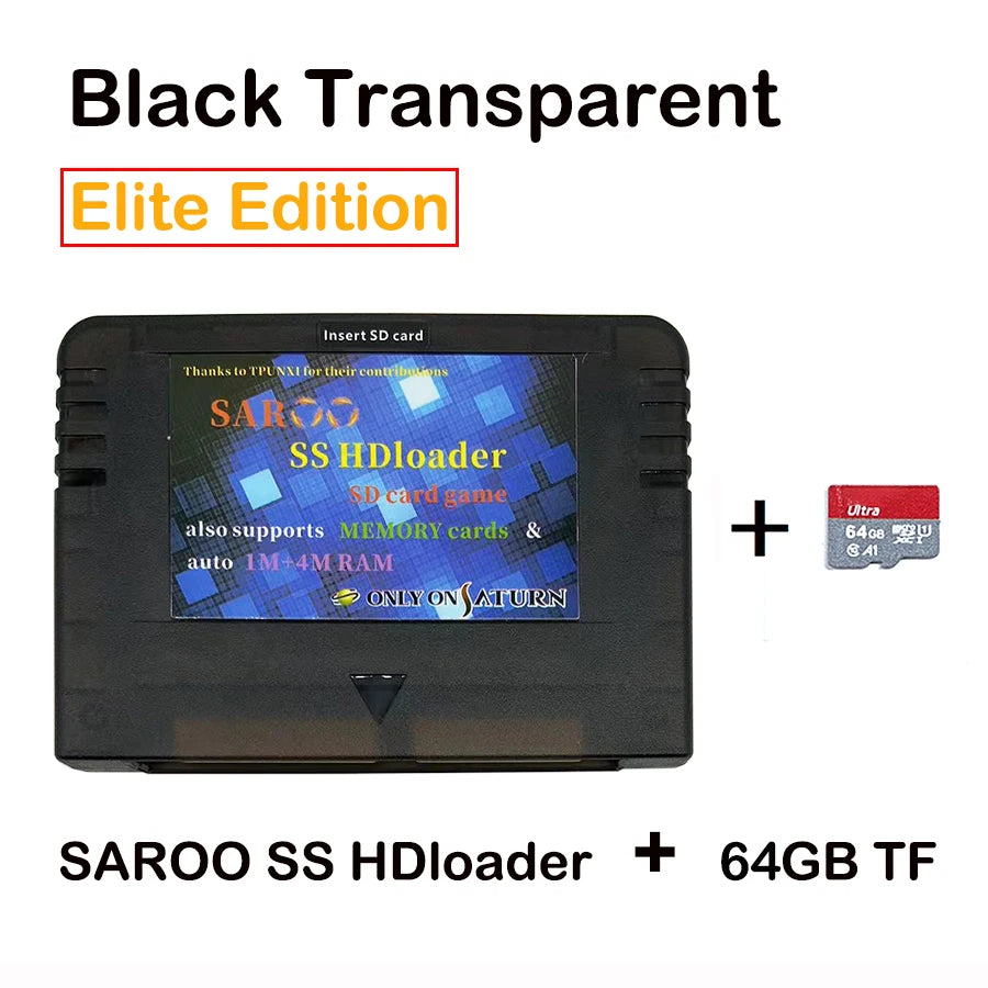 2025 Newest V0.7 SAROO SS HDloader Game Reader Cartridge Card Support SD TF Menory Cards Play Games Without CD for Saturn System