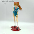 20cm 7.8 inch Anime Asuka Langley Soryu Action Figures Pvc Statue Desktop Ornamen Collection Statue Model Decoration Toys Gits