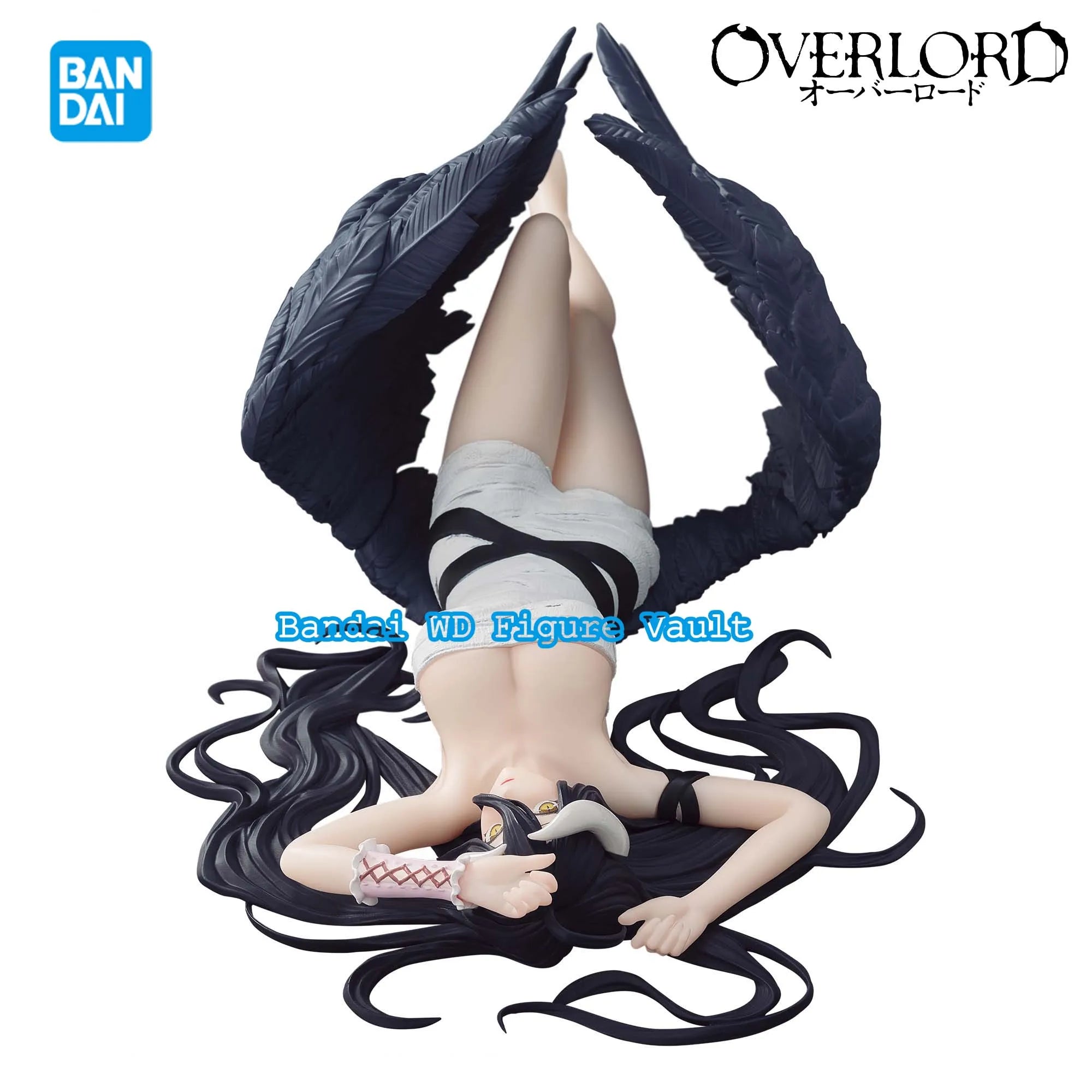 Auf Lager: Original Bandai BANPRESTO Succubus Overlord Albedo 20 cm PVC-Figur, hochdetailliertes Sammlermodell, Spielzeug, Geschenk