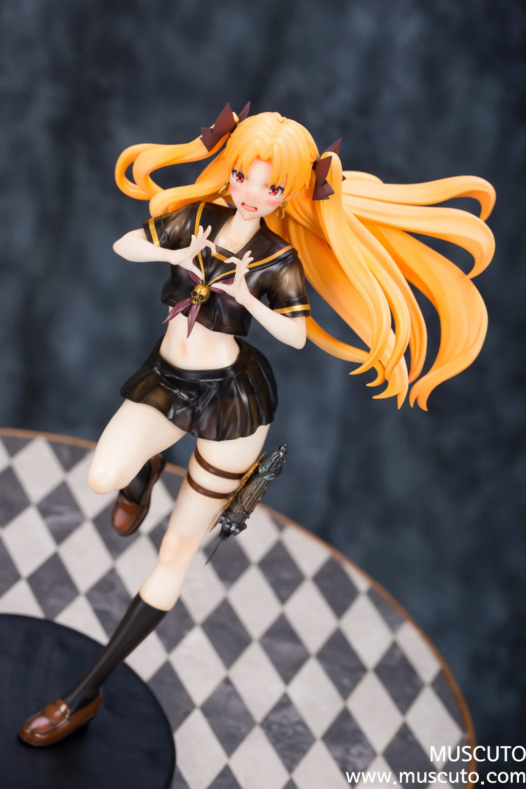 1/7 Anime school uniform Fate/Grand Order Tohsaka Rin Figures Kit kawaii Resin GK DIY White Assembly GK Model Statue Toys doll