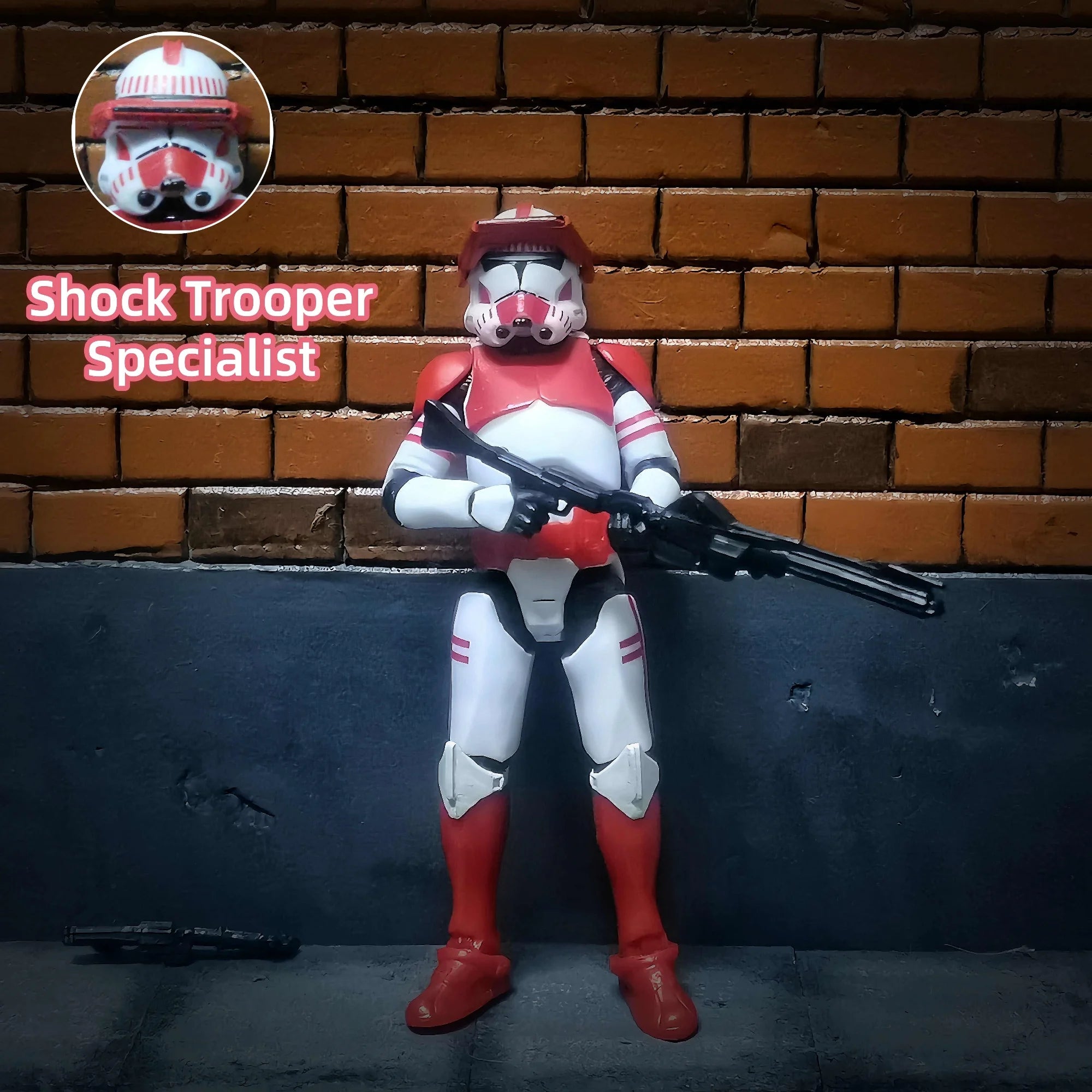 Star Wars 3.75 Inch  Clone Trooper 1/18 187th Legion  Shock Coruscant Guard Action Figure Windu Fox  Toys Model Loose