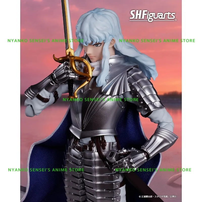 Bandai Berserk S.H.Figuarts Griffith The Band of The Hawk 15.5cm SHF Action Figure Anime Model Trendy Toys Desktop Collectibles