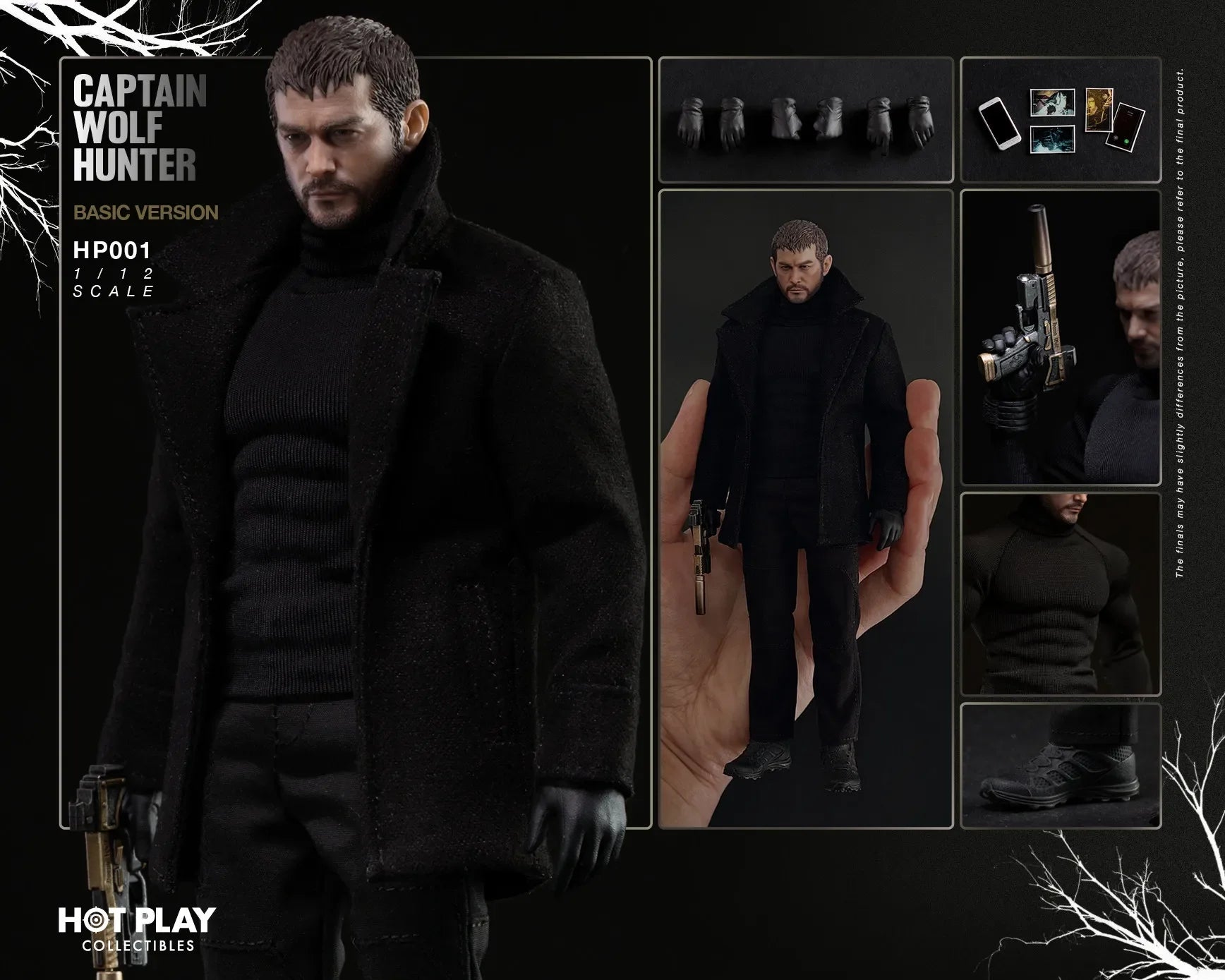 In Stock HOTPLAY HP001 Resident Evil 8 Captain Chris 1/12 Cloth Mobile Soldier Doll Model Toy Gift