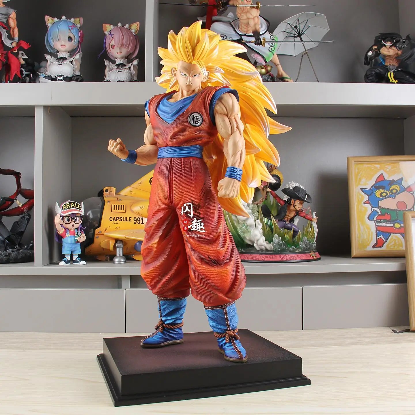 Anime Goku Dragon Ball Figurine Gk Super Saiyan Action Figures Ssj3 Vegetto Model Pvc Collection Toys Gifts