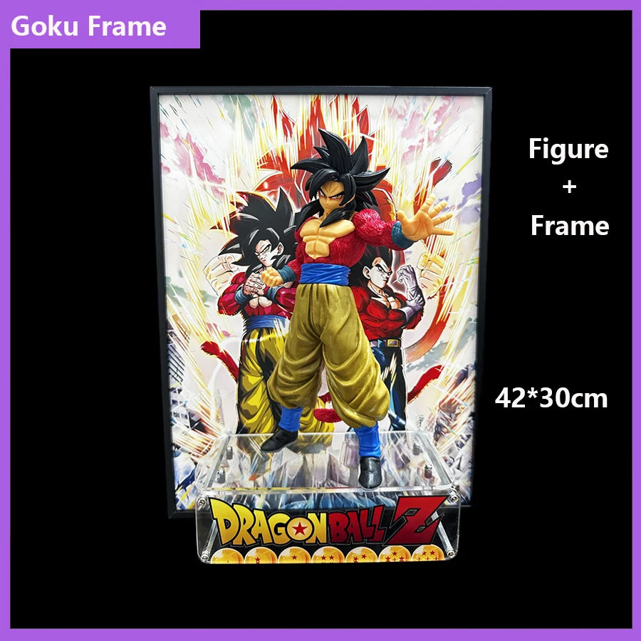 40*30CM Dragon Ball Gogeta Goku Figure Poster Painting Room Home Picture Decor Gifts Prints Decoration Painting Poster Cartoon