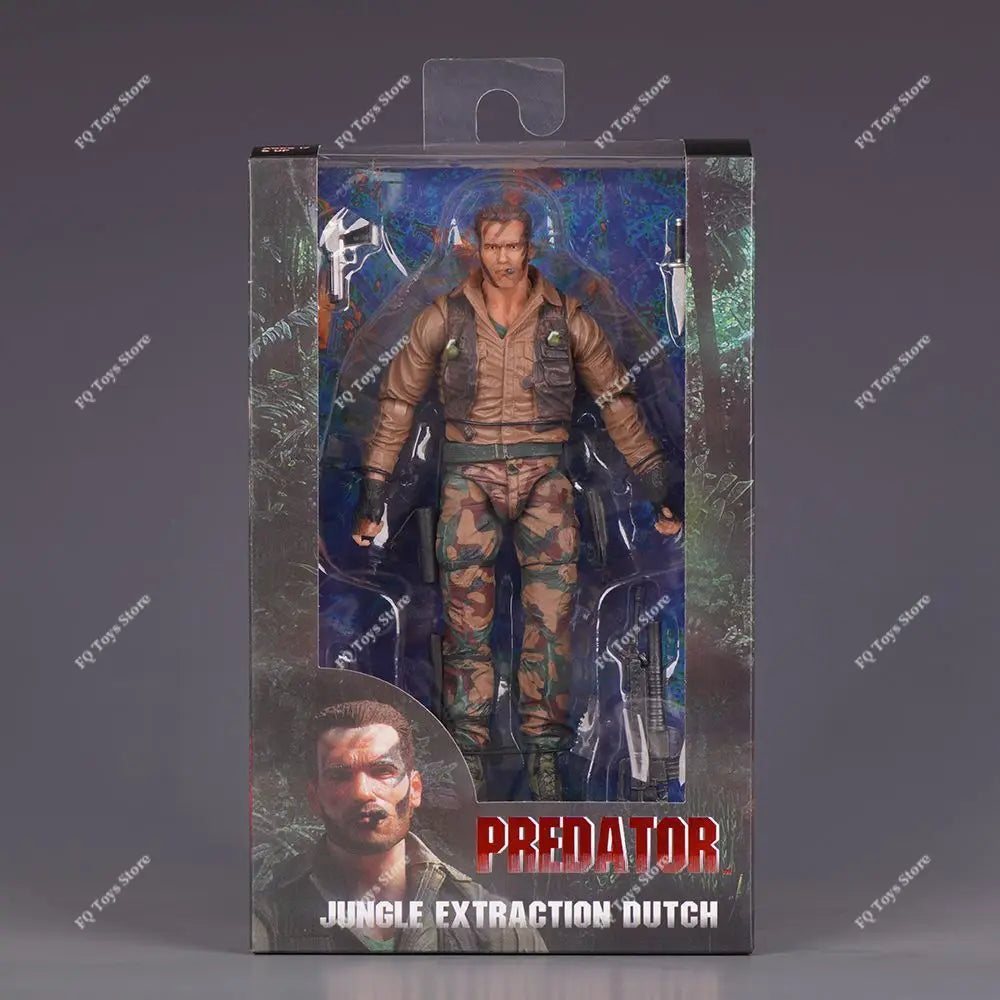 In Stock NECA KO Predator 30th Anniversary Jungle Encounter Dutch Extraction Dutch Patrol Dutch Disguise Dutch Action Figures