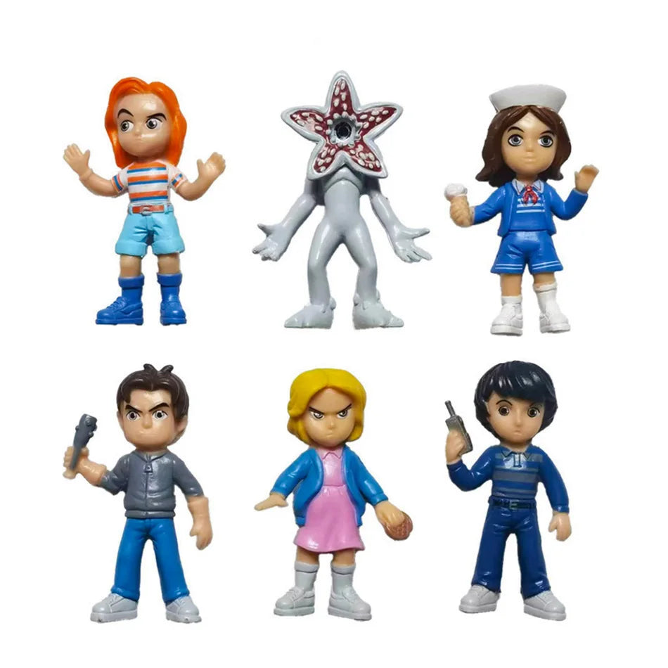 Stranger Eleven Dustin Barb Steve Demogorgon PVC Figures Cartoon Home Decor Peripherals Collectible Model Toys for Fans
