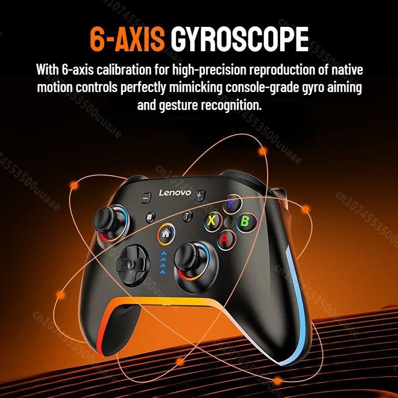 Lenovo S03 Wireless Gamepad for Switch/2/OLED/Lite iPhone Android Cell Phones PC Dual Hall Effect Joystick Video Game Controller