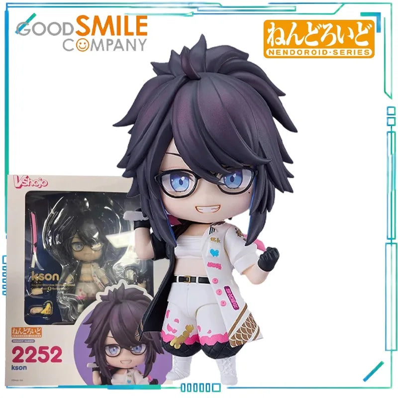 GSC Genuine NENDOROID-SERIES Hololive VShojo 2252 Kson，Nyatasha Nyanners，Ironmouse Finished Product Movable Model  Collection