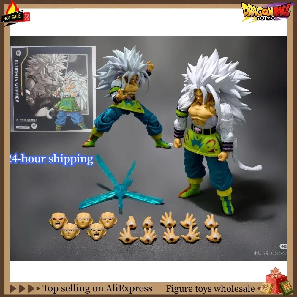 Spot Delivery Black Hole Toy Dragon Ball SHF SSJ5 Son Goku Sun Gohan White Hair Super Saiyan 5 Action Figure Toy Collection
