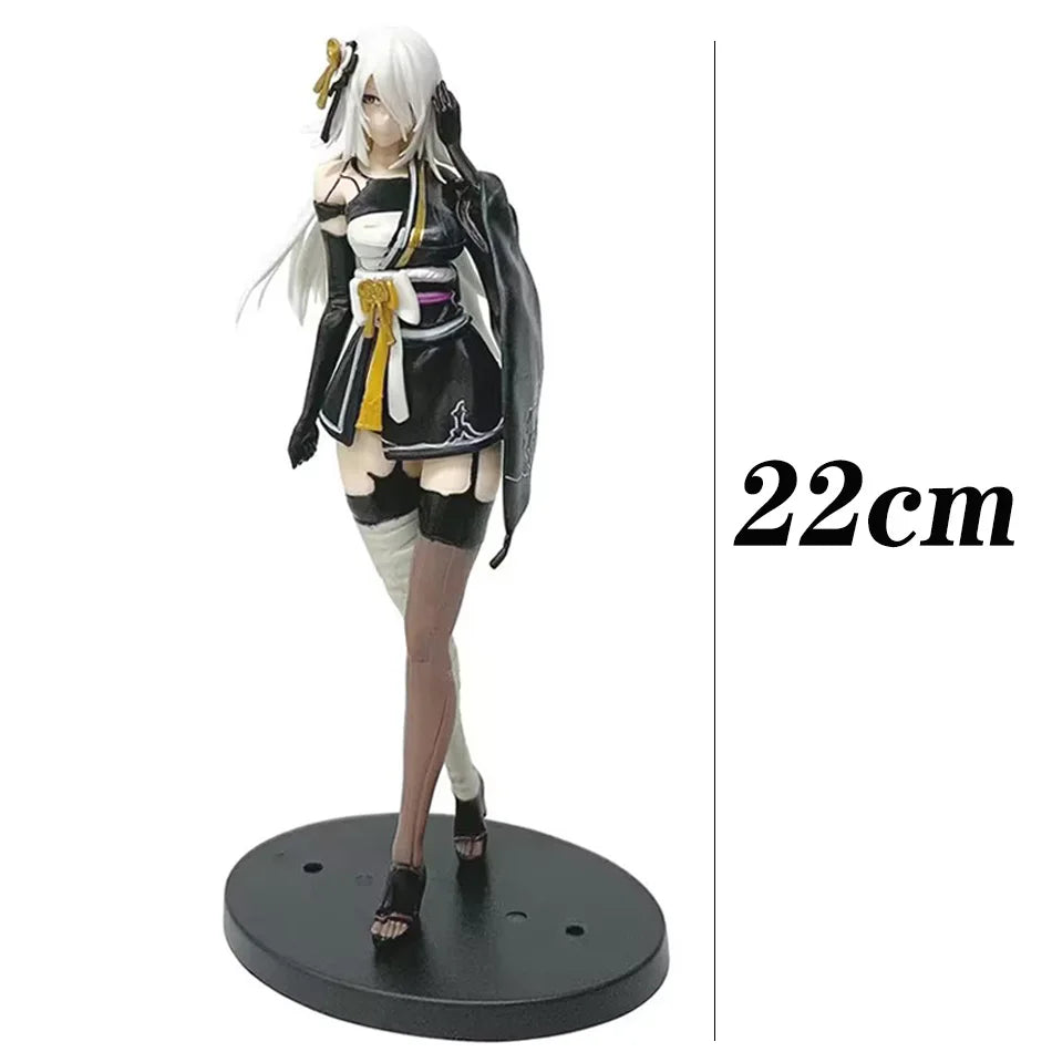 17-22CM NieR:Automata Yorha Type A2/2B Sexy Fox PVC Anime Action Figures Model Collection Ornament Anime Cartoon Model Toy Gift