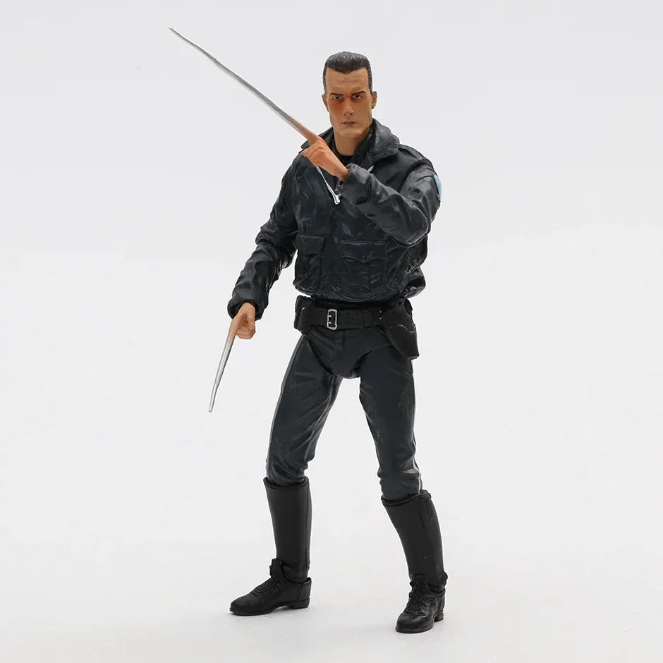 NECA Terminator 2 Judgment Day T-800 T-1000 Action Figure Doll Handmade Model Toy