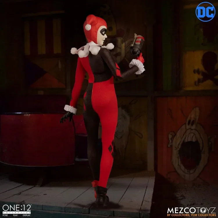 In Stock Original Mezco ONE:12 Batman Arkham Harley Quinn Character Model Toy Gift Collection