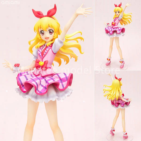MegaHouse Original Lucrea Aikatsu! Ichigo Hoshimiya Pink Stage Coord PVC Action Figure Anime Model Toys Collection Doll Gift