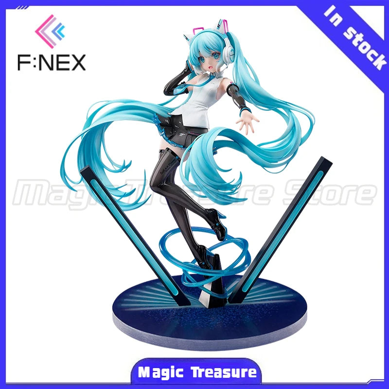 【MT】Original F:NEX VOCALOID Hatsune Miku Cat Ear Headphones 1/7 Scale Anime Figures