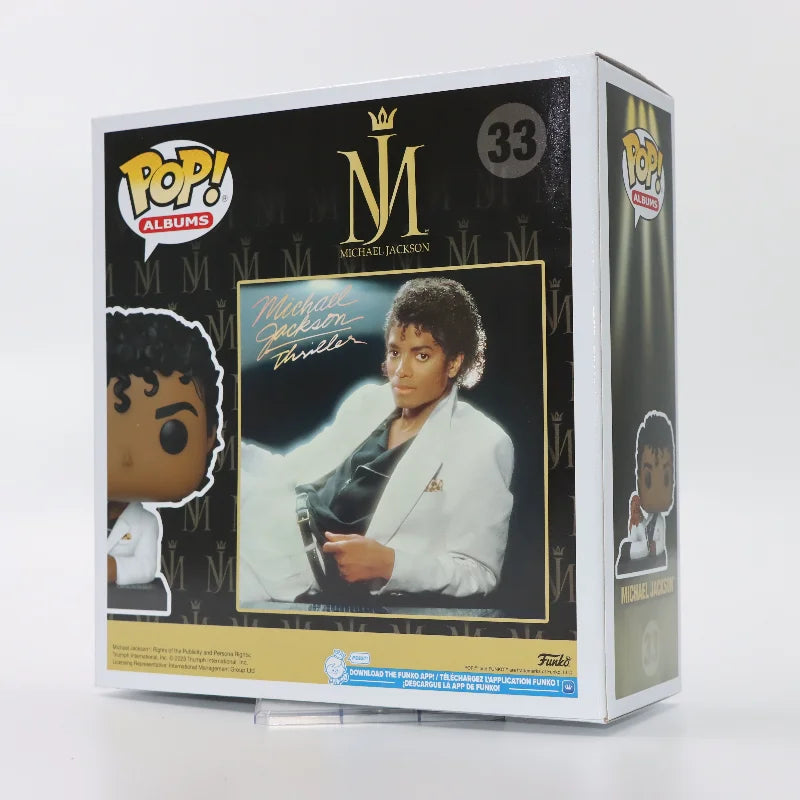 Original Funko Pop Michael Jackson  Anime Action Figure Album Cover MJ Rock Singer Collectible Model Ornaments Toy Gifts