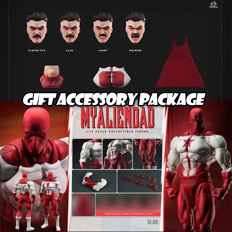 NEW PRE ZOOMRIG Studio ZR-001 TN-001 Action Figures 1/12 Invincible Boy Omni Man MYALIENDAD Collection Model Figurine Gifts Toys