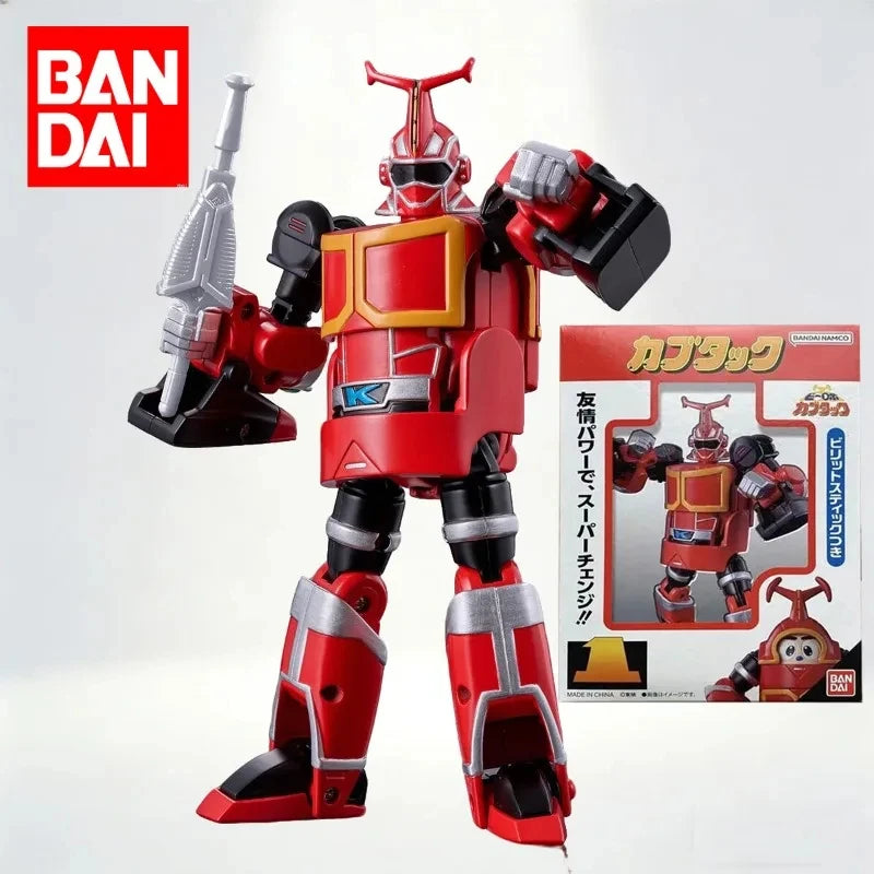 Official Bandai Kabutack 15cm Transformable Mecha Action Figure Anime Iron Armor Little Treasure Collector Model Toy Gift