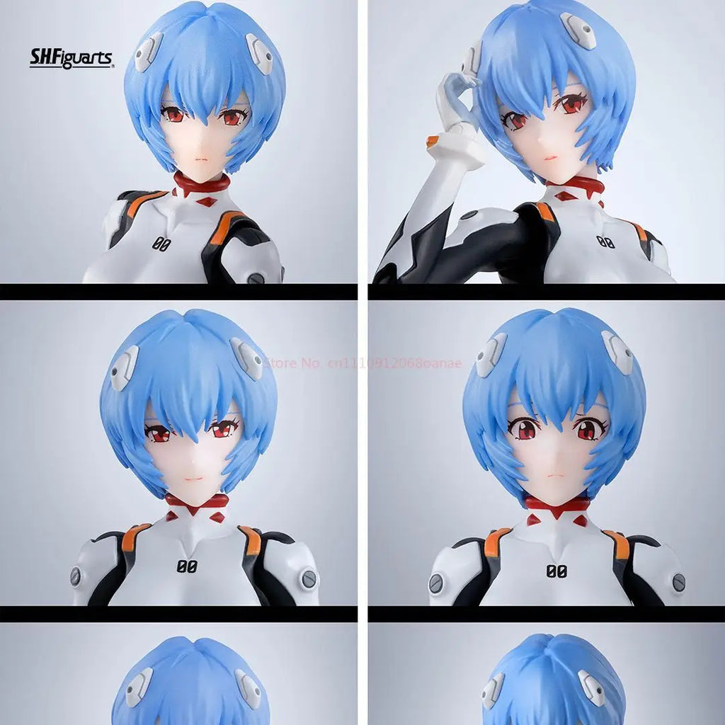 Bandai NEON GENESIS EVANGELION Anime Figure SHF Ayanami Rei Action Figure Toys for Kids Gift Collectible Model  Original