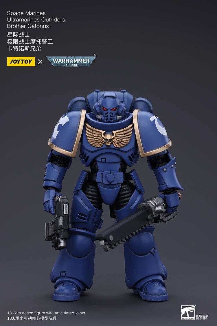 JOYTOY Warhammer 40000/40k Space Marines Ultramarines Outriders Brother Catonus Action Figure Doll Decoration Collection Model