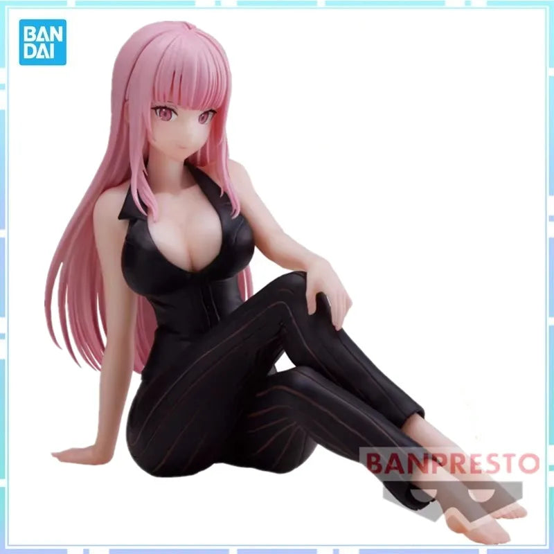 Bandai Original Banpresto Relax Time Hololive Mori Calliope Channel Office Style Anime Figure Model Collectible Toys