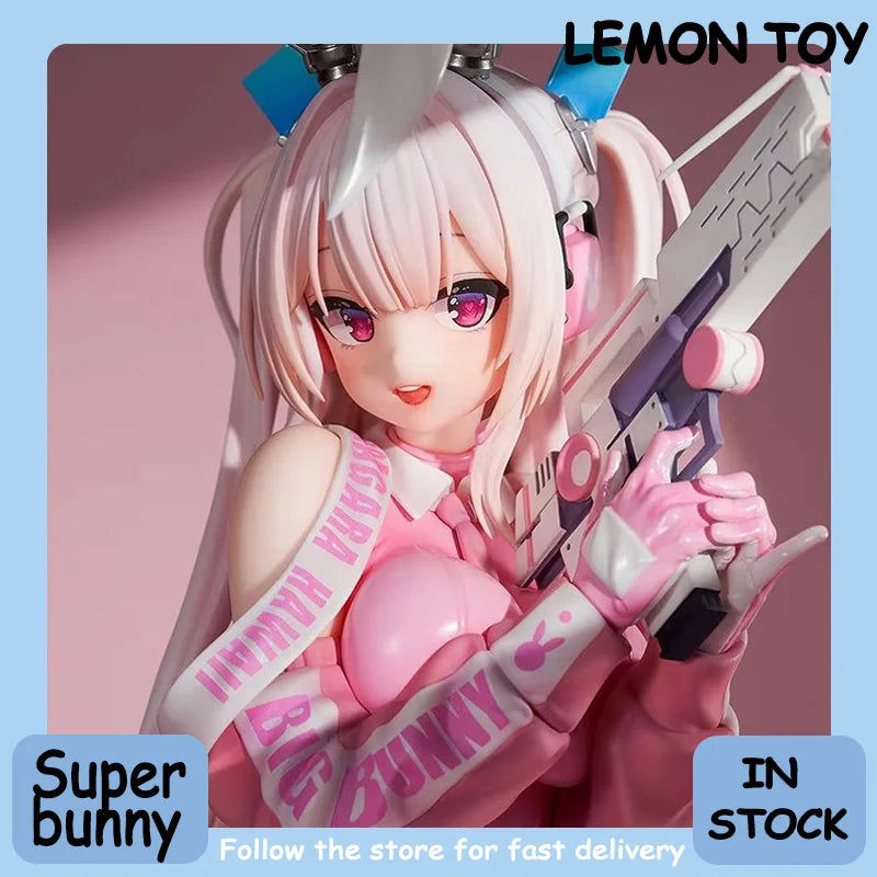 Premium Version Superbunny Action Figures Cute Pink Cute Girl Anime Model Collection Desktop Ornament Fashion Trend Gift