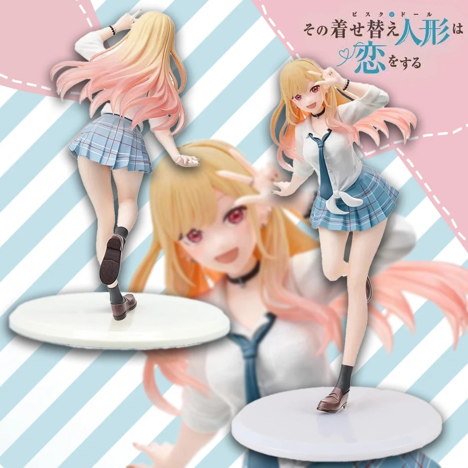 18 см Моята скъпа аниме фигурка Марин Китакава фигурки училищна униформа модел за обличане PVC колекция декоративни играчки подаръци