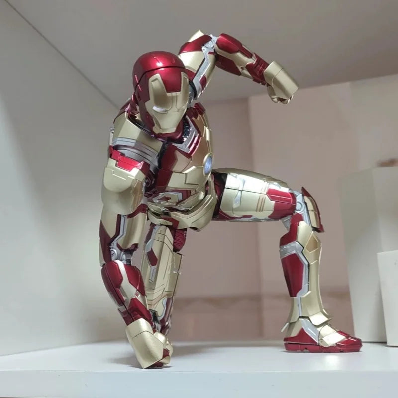 26cm Hot Toys Original Iron Man 1/7 Mk42 Mk43 1/12 Mk1 Mk2 Mk3 Mk4 Mk5 Mk6 Assembled Tony Stark Action Figure Collect Toy Gift