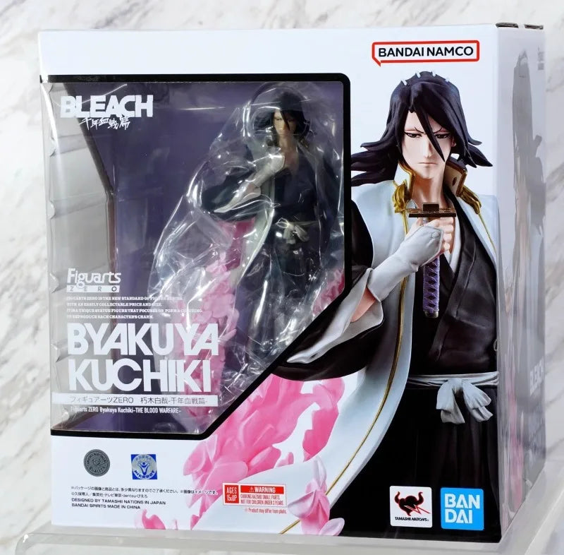 100% Original auf Lager Bandai BLEACH Figuarts Zero Kuchiki Byakuya Anime Charakter Modell Spielzeug Desktop Ornamente Sammlung Geschenke