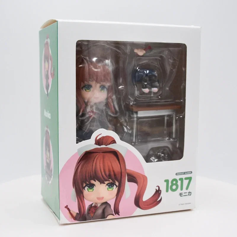 17cm POP UP PARADE Literature Club! Monika White Dress Anime Figure Sayori Action Figure Yuri/Natsuki Figure Model Doll Toy Gift