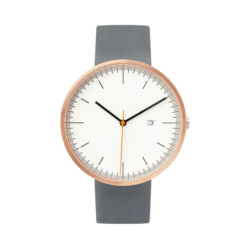 Design Sense Watch B202 Schlichte Herrenuhr im trendigen Retro-Design, wasserdicht, Edelstahl